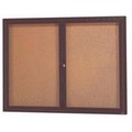 Aarco Aarco Products DCC3648RBA 48 in. W x 36 in. H Enclosed Aluminum Bulletin Board - Bronze Anodized DCC3648RBA